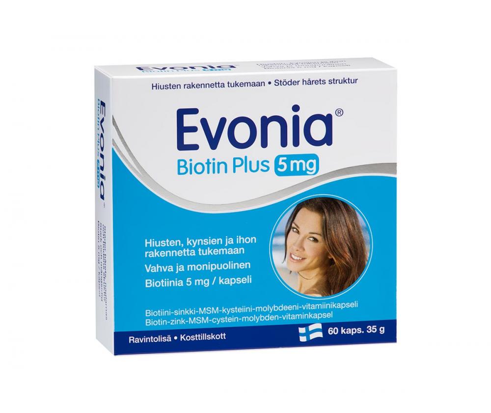 Evonia Biotin Plus 5 mg, 60 kaps