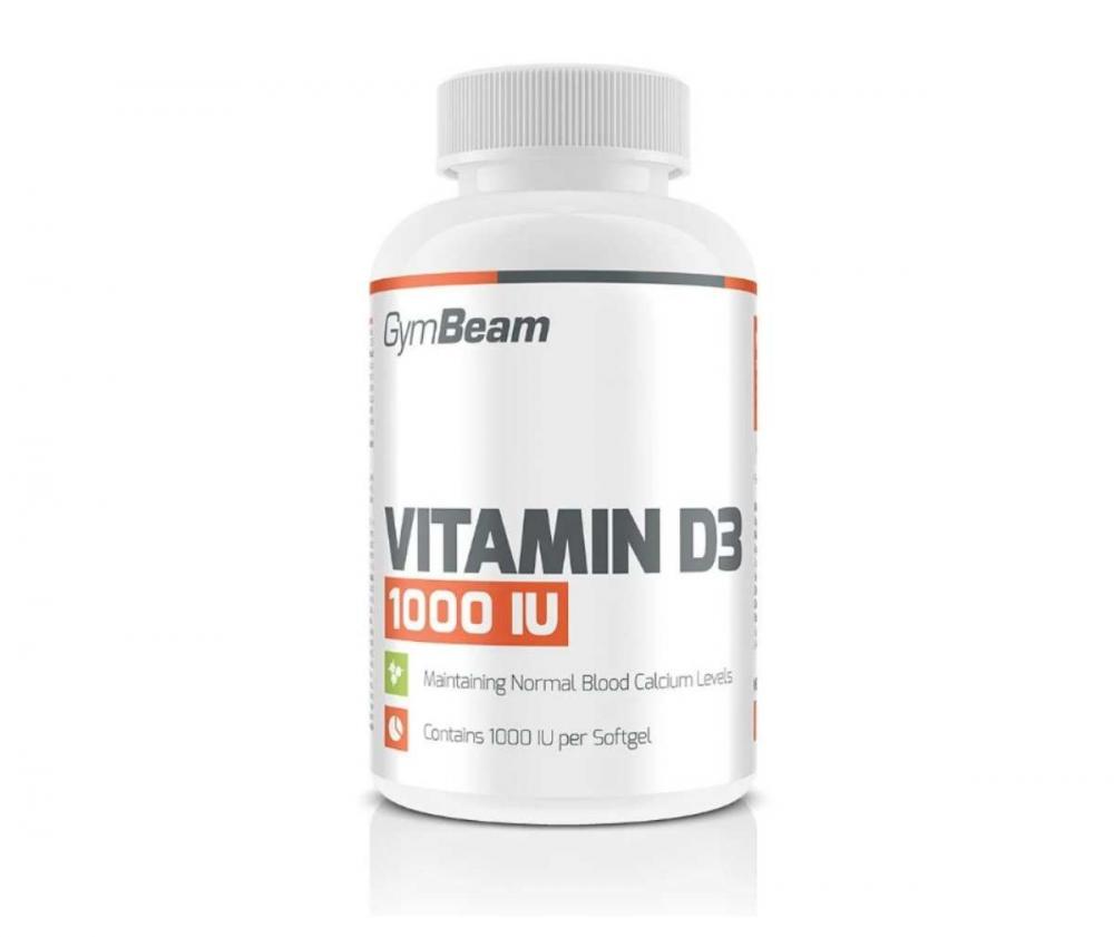 GymBeam Vitamin D3, 1000IU, 60 kaps.