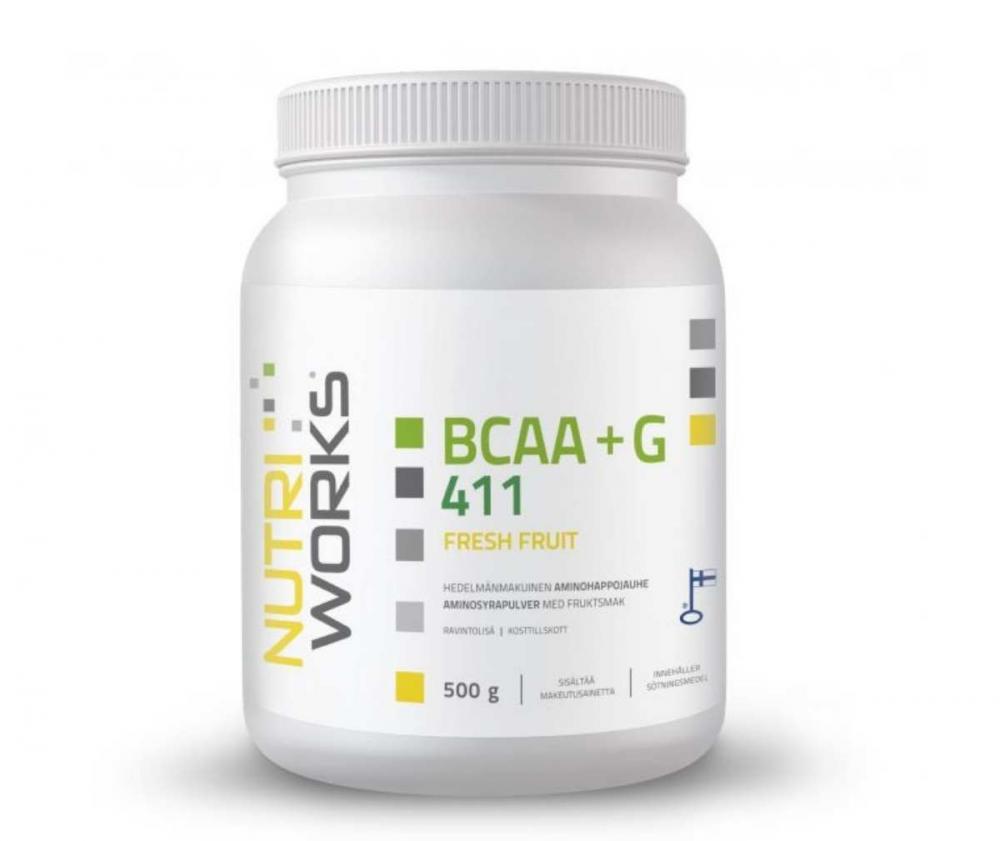 Nutri Works BCAA+G 411, 500 g