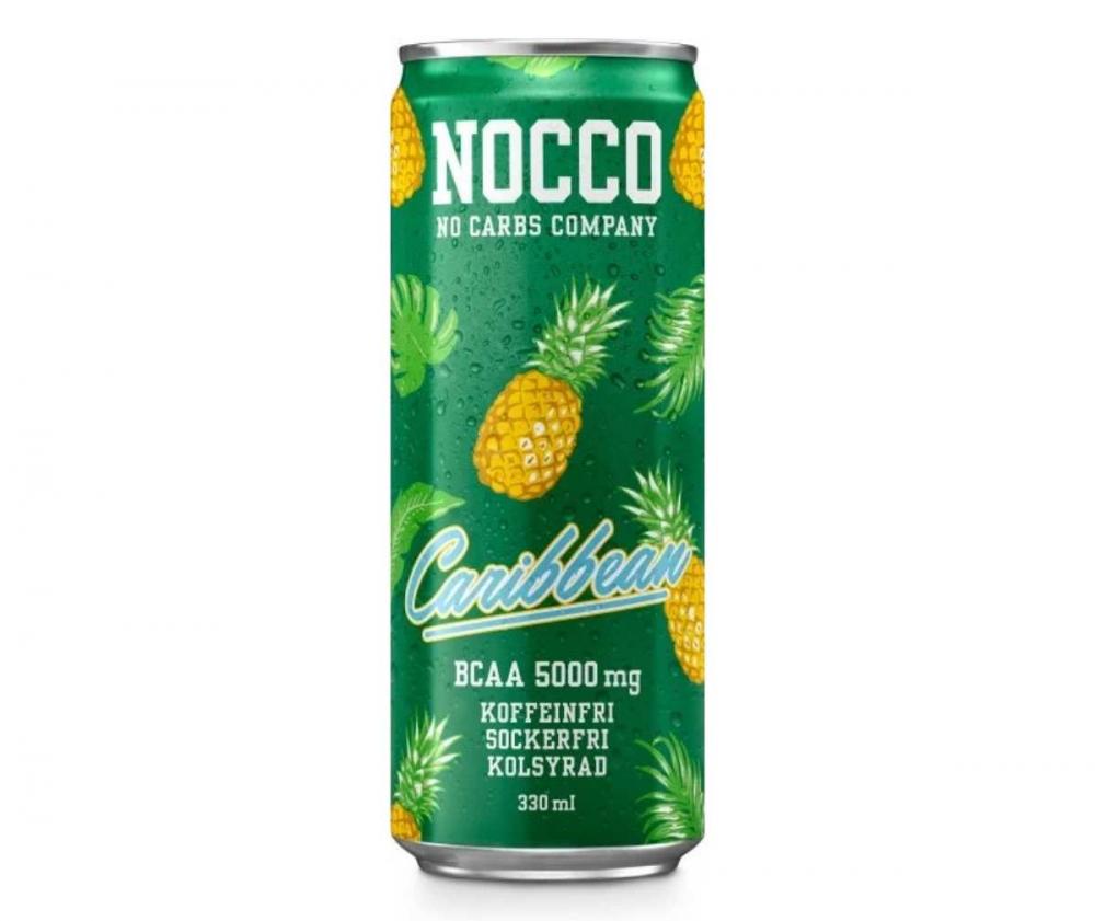 NOCCO BCAA+ Caribbean (kofeiiniton), 330 ml