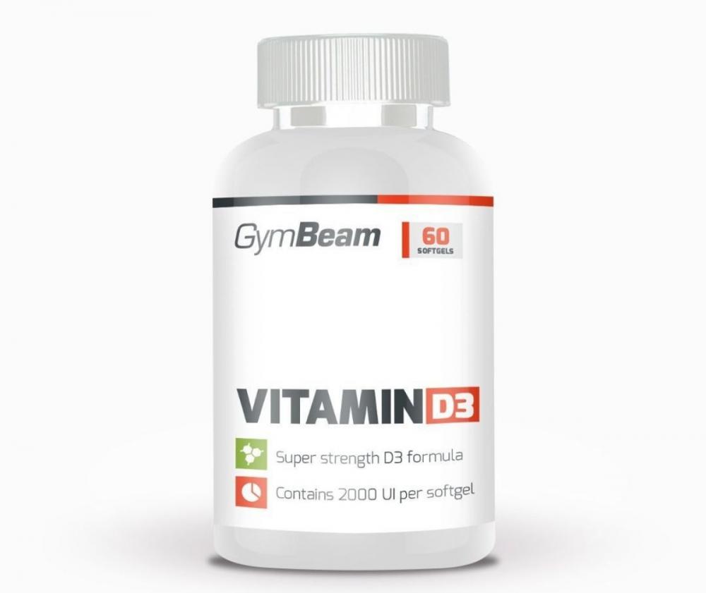 GymBeam Vitamin D3, 2000IU, 120 kaps.