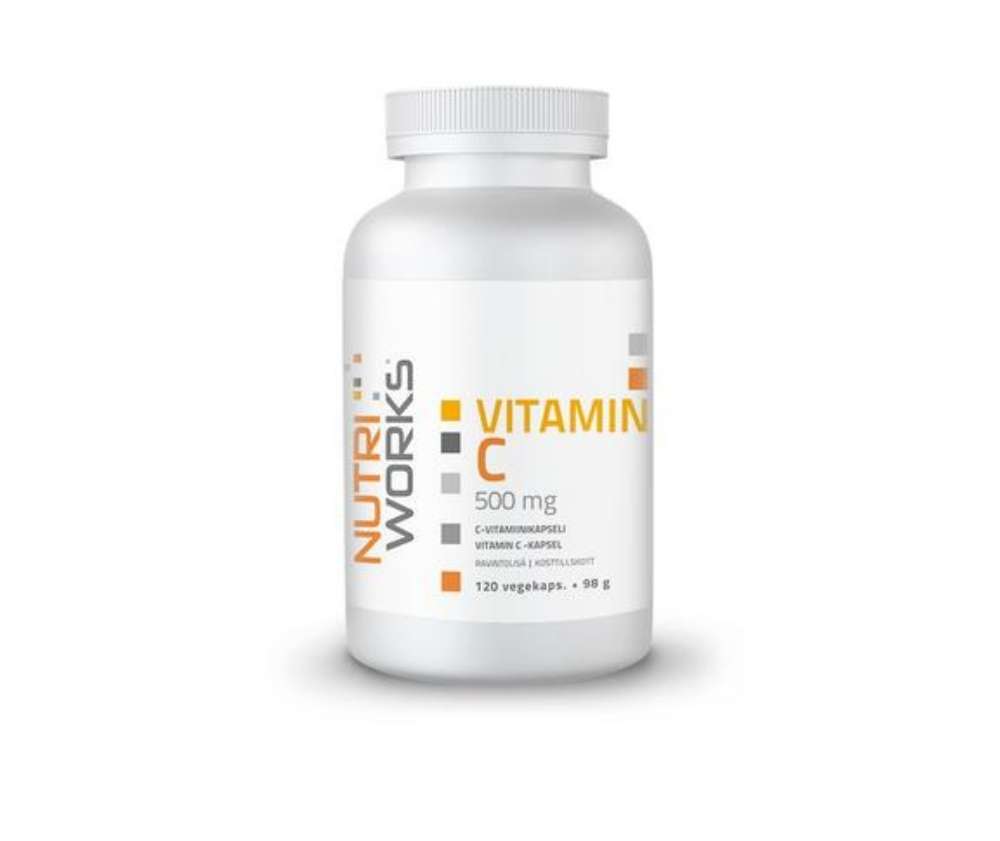 Nutri Works Vitamin C 500 mg, 120 kaps.