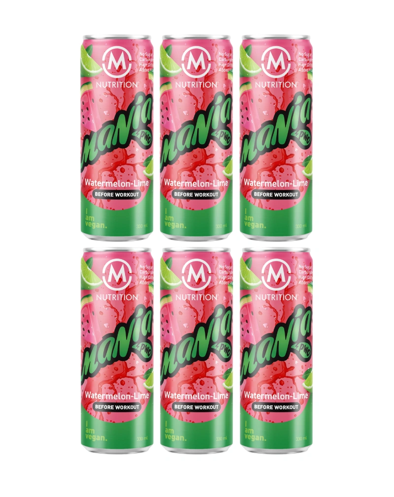 M-Nutrition Mania Before Workout, Watermelon-Lime, 6 pack