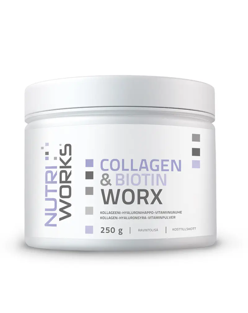 Nutri Works Collagen & Biotin Worx, 250 g