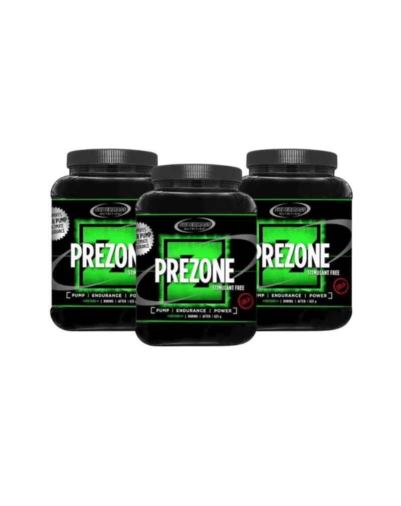 Big Buy: 3 kpl Supermass Nutrition PREZONE Stimulant Free (1,875 kg)