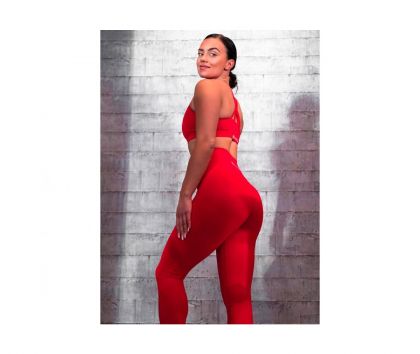M-Sportswear Scrunch Butt Tights, Pure Red