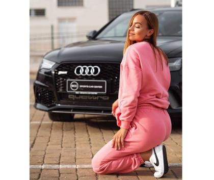 M-NUTRITION Sports Wear Comfy Sweatpants, Rose Pink