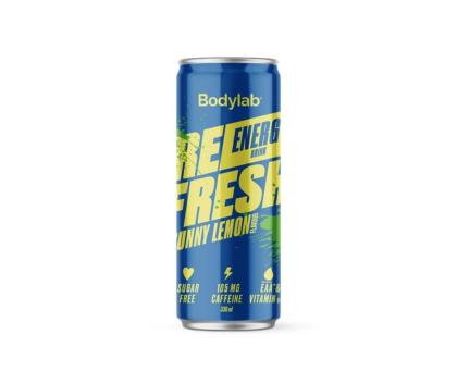 Bodylab REFRESH Energy Drink, 330 ml, Sunny Lemon