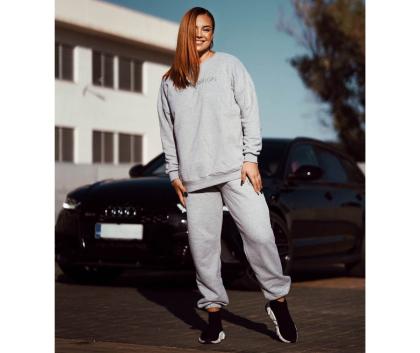M-NUTRITION Sports Wear Comfy Sweatpants, Light Grey