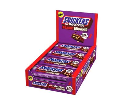 12 kpl Snickers Hi Protein Bar, Peanut Brownie (50 g)
