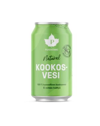 Puhdistamo Kookosvesi, 310 ml, Maustamaton