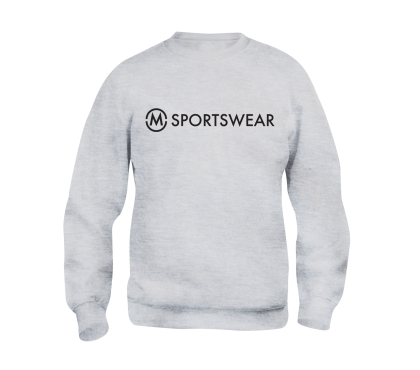 M-Sportswear Collegepusero harmaa, mustalla logolla
