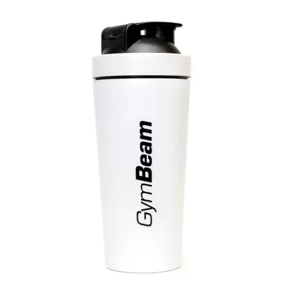 GymBeam Steel Shaker, 750 ml, White