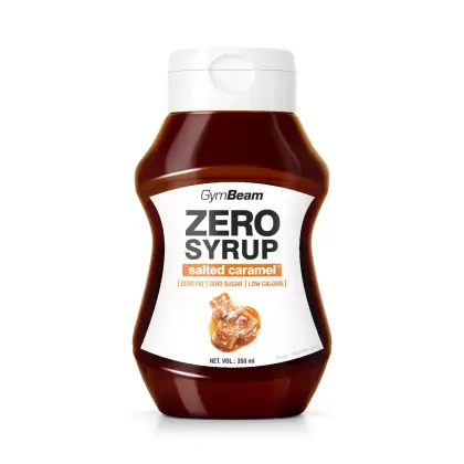 GymBeam Zero Syrup, 350 ml, Salted Caramel