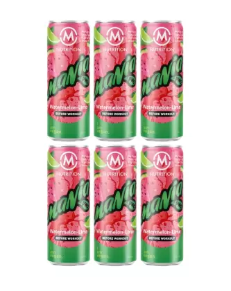 M-Nutrition Mania Before Workout, Watermelon-Lime, 6 pack