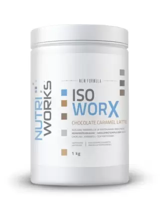 Nutri Works Iso Worx New Formula, 1 kg, Chocolate Caramel Latte