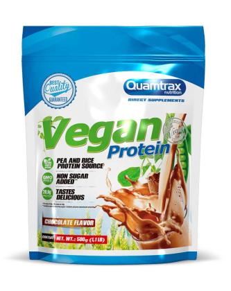 Quamtrax Vegan Protein, 500 g, Chocolate