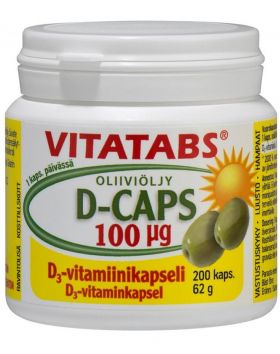 Vitatabs D-Caps, 200 kaps., 100 mcg