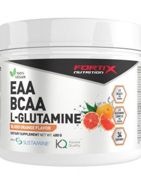 Fortix EAA BCAA L-Glutamine, 400 g, Blood Orange