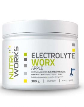 Nutri Works Electrolyte WorX, 300 g, Apple (päiväys 10/23)