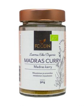 FOODIN Madras Curry, luomu, 90 g