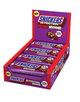12 kpl Snickers Hi Protein Bar, Peanut Brownie (50 g)