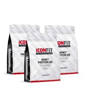 Big Buy: 3 kpl ICONFIT Whey Protein 80, 1 kg
