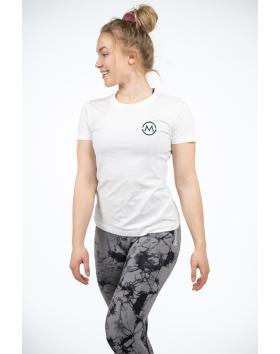 M-Sportswear Naisten T-paita, mustalla logolla