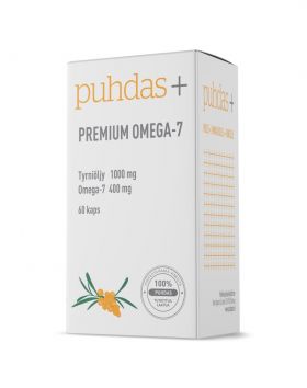 Puhdas+ Premium Omega-7 Tyrni 60 kaps. (04/23)